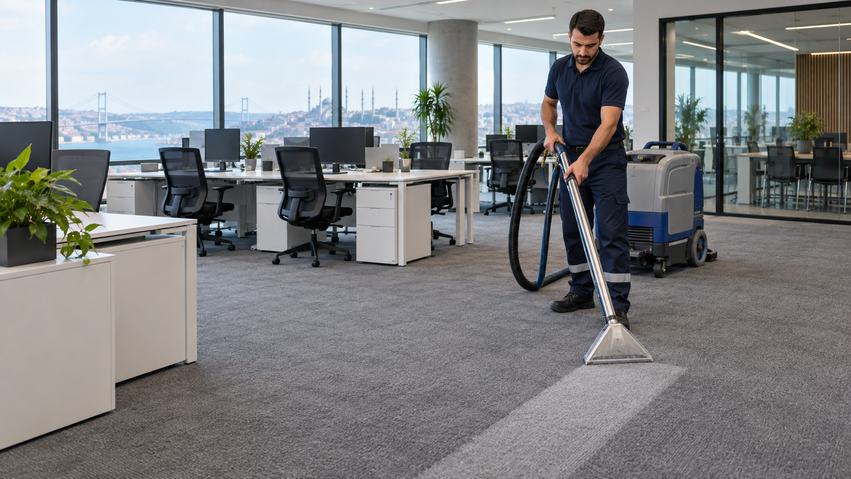 Profesyonel ofis halı yıkama